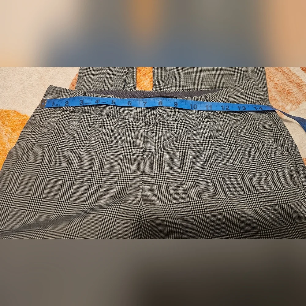 The Limited Cassidy Fit Women's Gray & Black Plaid Wide Leg Trousers Sz 2 - Picture 9 of 13